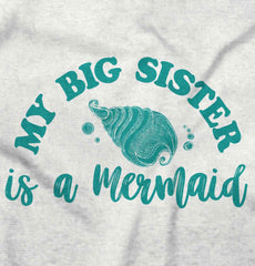 Big Sister Is A Mermaid Infant Toddler T Shirt-Direct To Garment Print-Brisco Baby