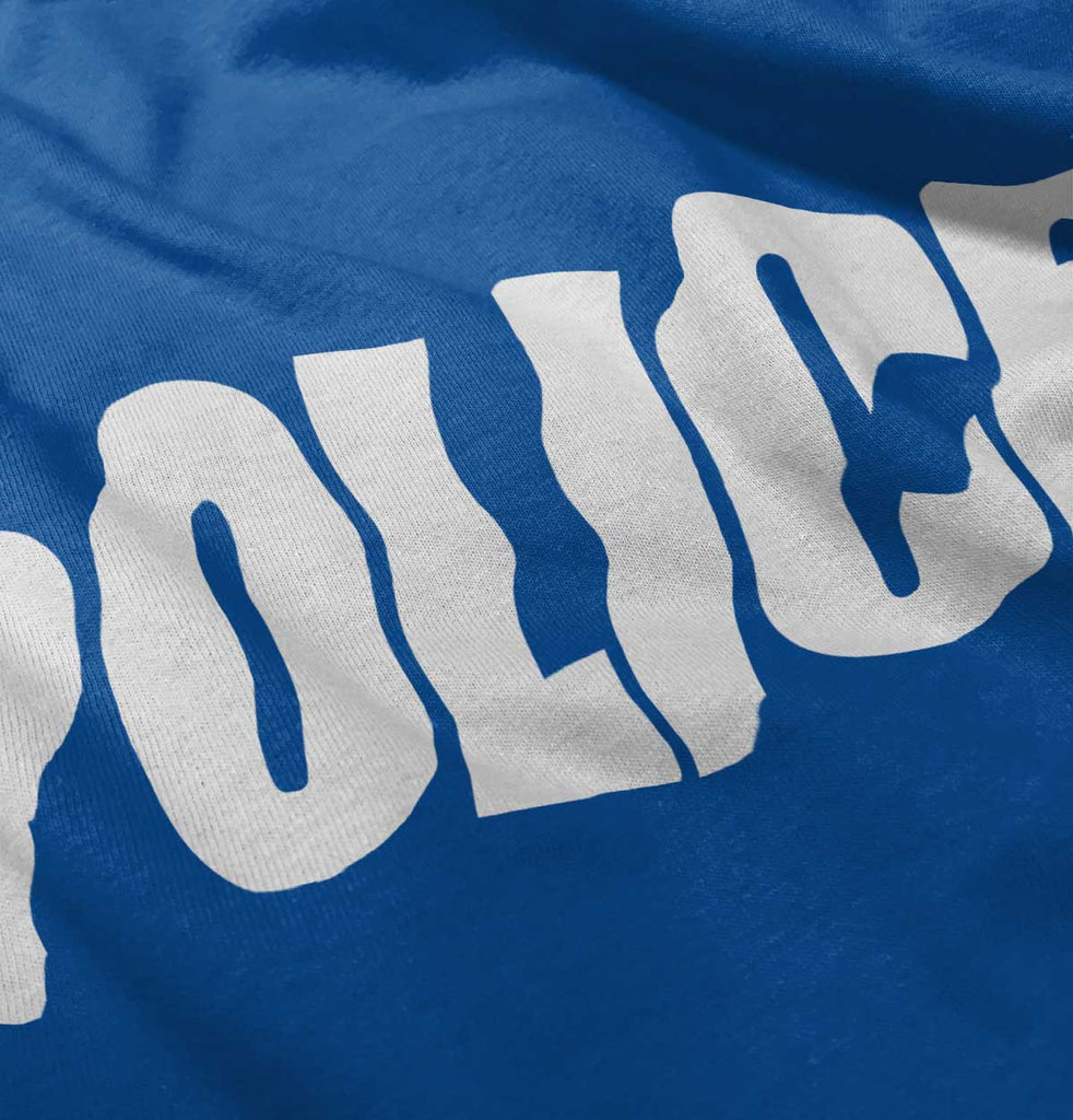 Police Force Ringer Romper Bodysuit-Direct To Garment Print-Brisco Baby