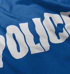 Police Force Ringer Romper Bodysuit-Direct To Garment Print-Brisco Baby