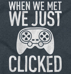 We Just Clicked Video Game Nerd Football Romper Bodysuit-Direct To Garment Print-Brisco Baby