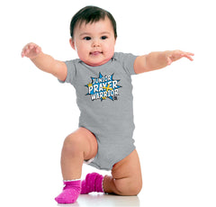 Prayer Warrior Romper Bodysuit-Direct To Garment Print-Brisco Baby