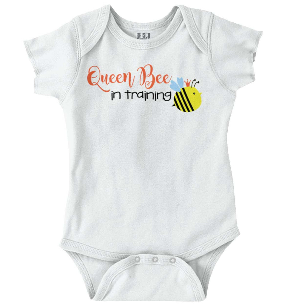 Queen Bee Romper Bodysuit-Direct To Garment Print-Brisco Baby