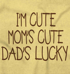 Dad's Lucky Infant Toddler T Shirt-Direct To Garment Print-Brisco Baby