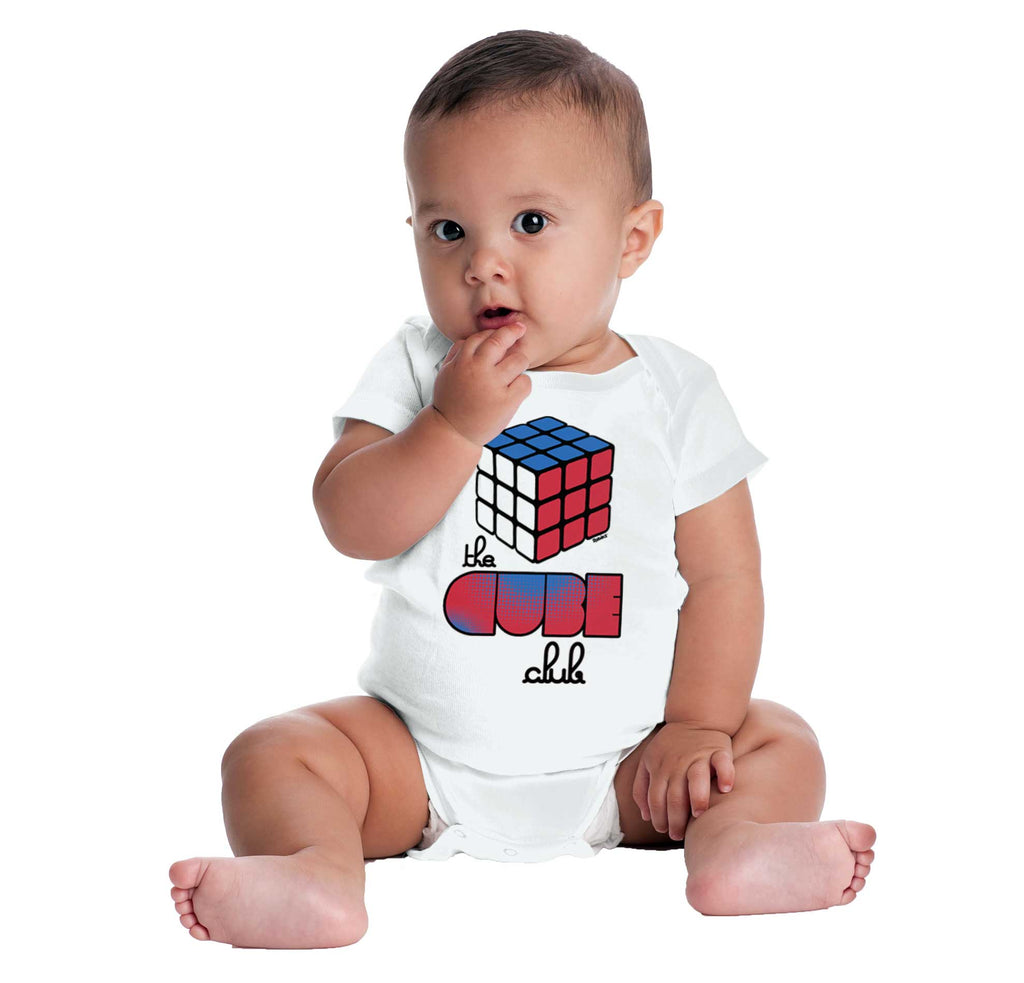 Rubik's Cube Club Romper Bodysuit-Direct To Garment Print-Brisco Baby
