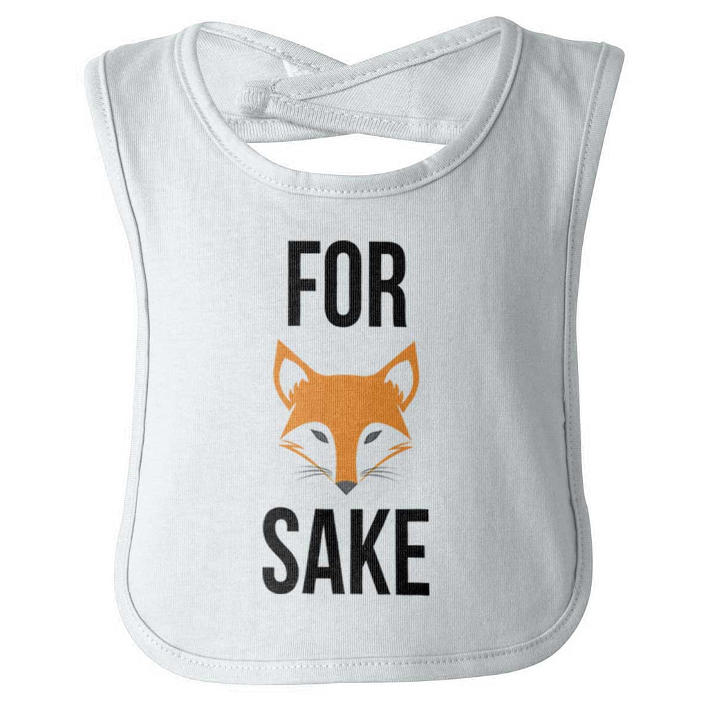 For Fox Sake Infant Baby Bib-Direct To Garment Print-Brisco Baby