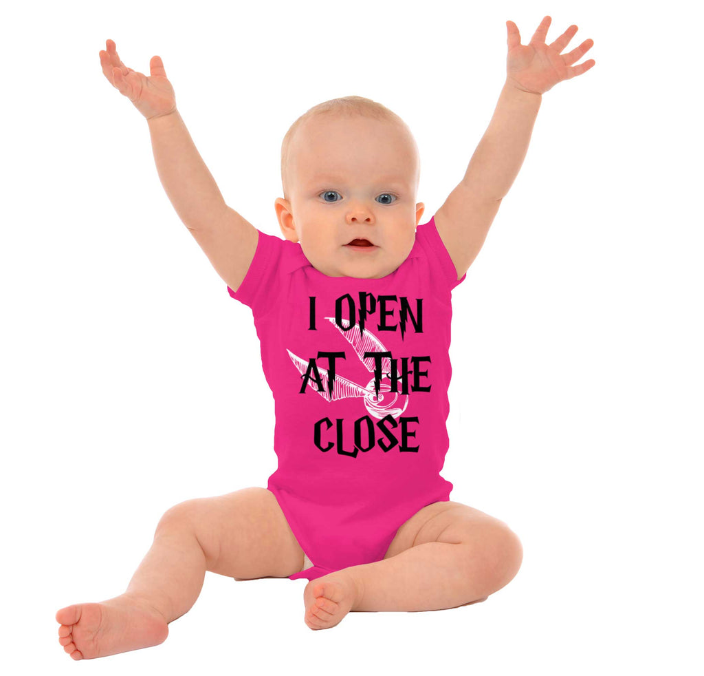 Open At The Close Romper Bodysuit-Direct To Garment Print-Brisco Baby