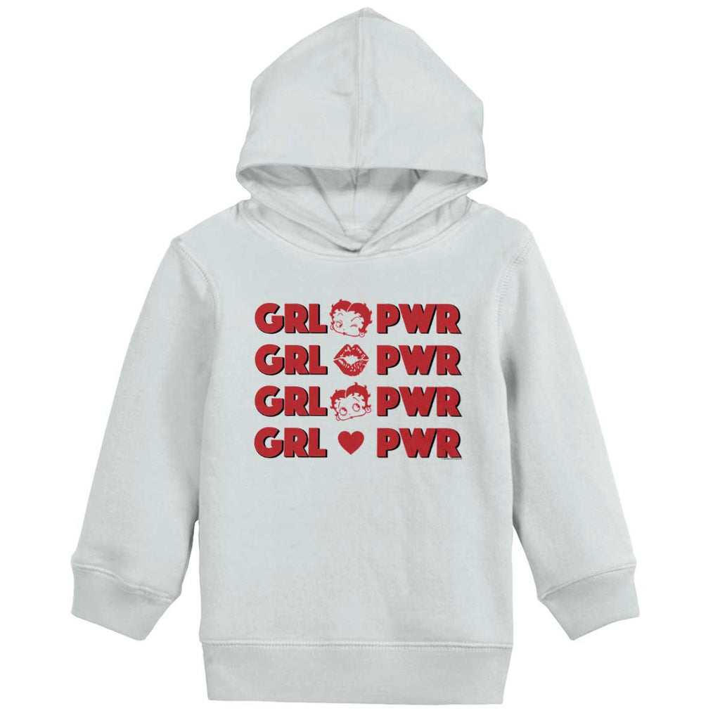 Girl Power Toddler Pullover Hoodie-Direct To Garment Print-Brisco Baby