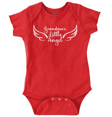 Grandma's Little Angel Romper Bodysuit-Direct To Garment Print-Brisco Baby