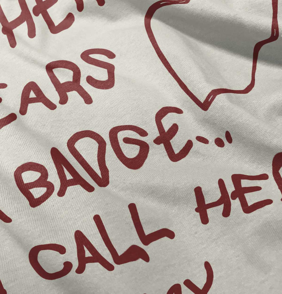 Hero Wears Badge Baby Striped Skirt Dress-Direct To Garment Print-Brisco Baby