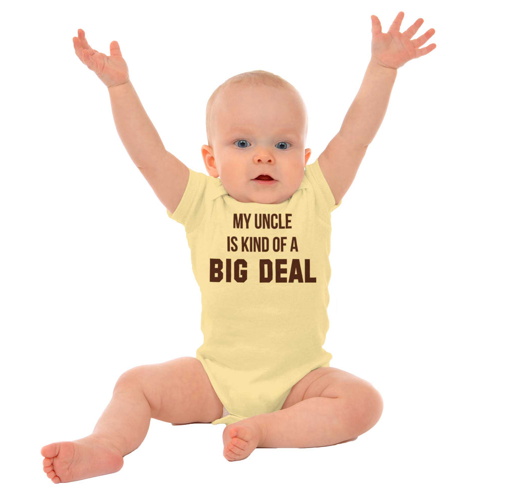 My Uncle Big Deal Romper Bodysuit-Direct To Garment Print-Brisco Baby
