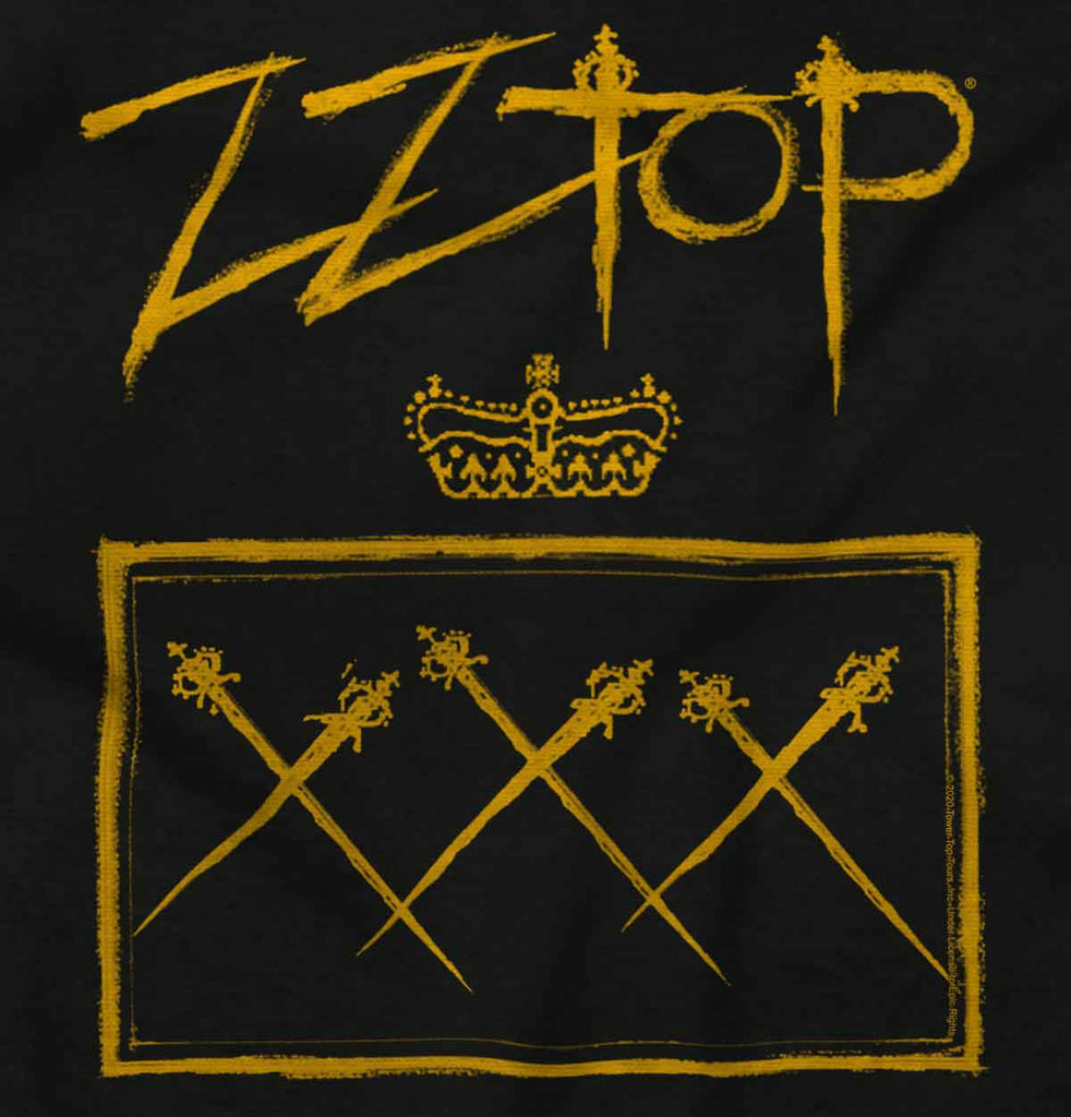 ZZ Top Swords Infant Toddler T Shirt-Direct To Garment Print-Brisco Baby