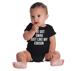 Swag Like Cousin Romper Bodysuit-Direct To Garment Print-Brisco Baby