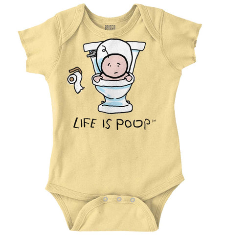 Baby Toilet Romper Bodysuit-Direct To Garment Print-Brisco Baby