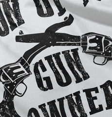 Son Gun Owner Infant Baby Bib-Direct To Garment Print-Brisco Baby
