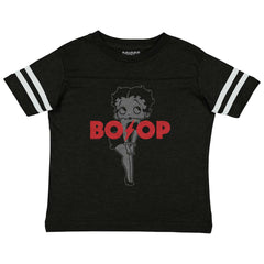 ACDC Boop Toddler Football Jersey Tee-Direct To Garment Print-Brisco Baby