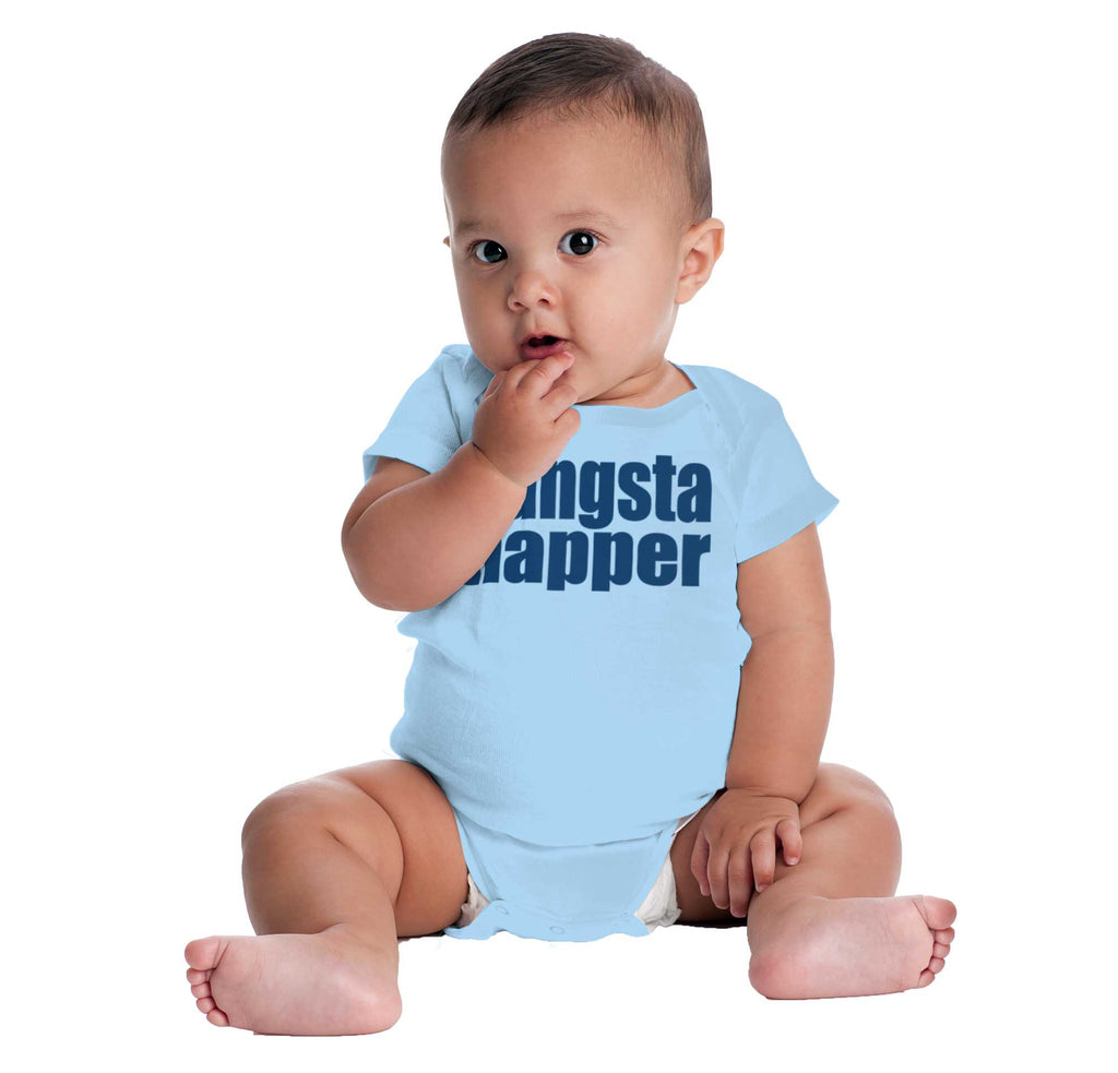 Gangsta Napper Romper Bodysuit-Direct To Garment Print-Brisco Baby