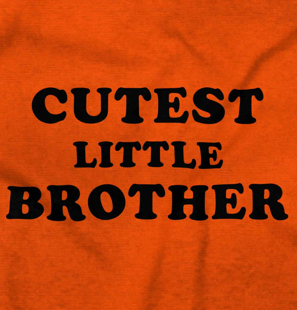 Cutest Little Brother Romper Bodysuit-Direct To Garment Print-Brisco Baby