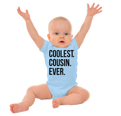 Coolest Cousin Ever Romper Bodysuit-Direct To Garment Print-Brisco Baby