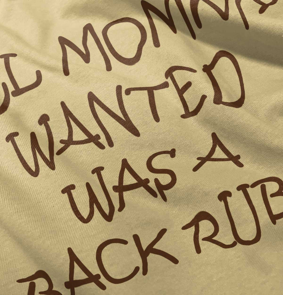 Mommy Backrub Romper Bodysuit-Direct To Garment Print-Brisco Baby