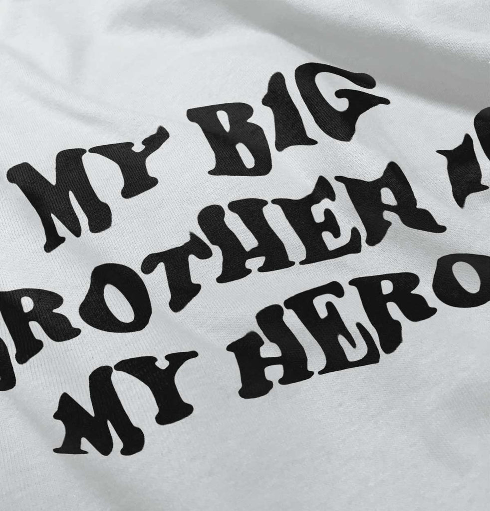 My Big Brother Is My Hero Infant Baby Bib-Direct To Garment Print-Brisco Baby