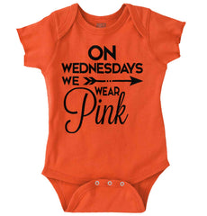Wear Pink Romper Bodysuit-Direct To Garment Print-Brisco Baby