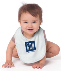 God In Style Infant Baby Bib-Direct To Garment Print-Brisco Baby