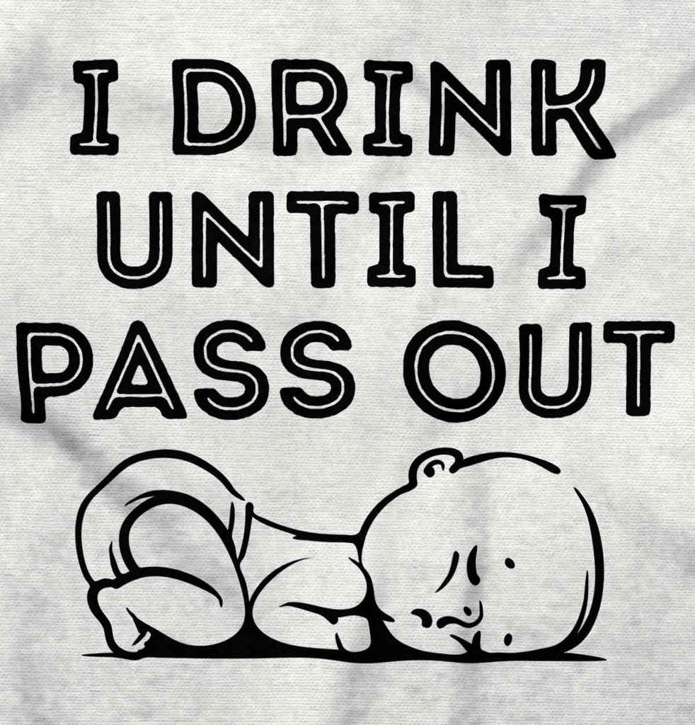 Until I Pass Out Infant Baby Bib-Direct To Garment Print-Brisco Baby