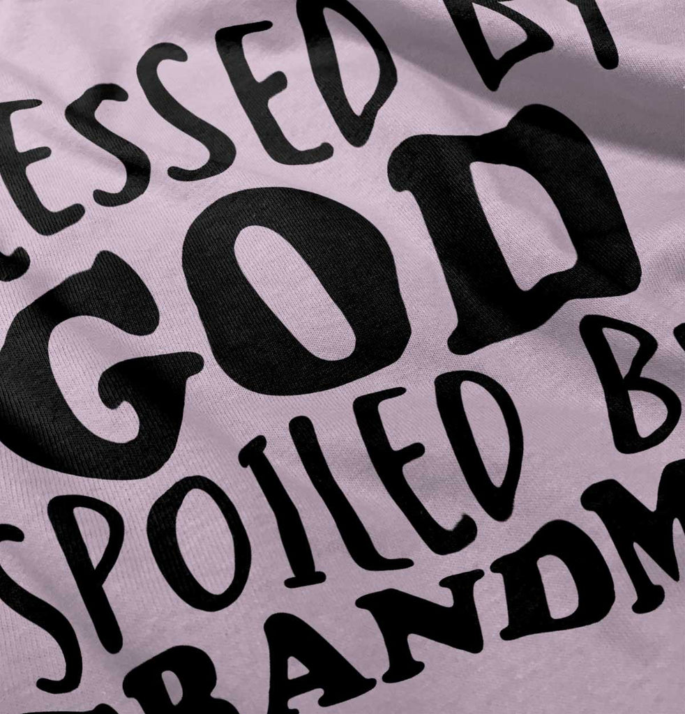 Blessed By God Spoiled By Grandma Infant Baby Bib-Direct To Garment Print-Brisco Baby