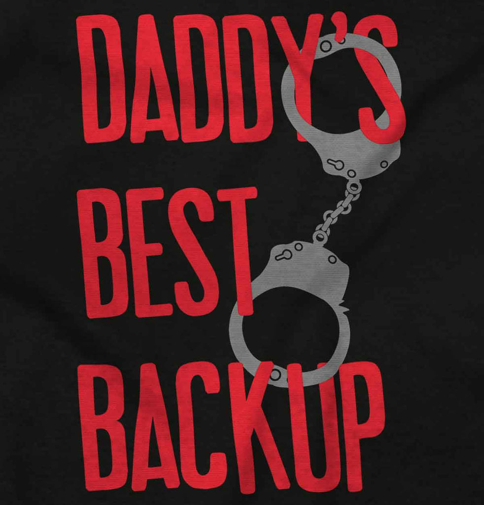 Daddy's Best Backup Football Romper Bodysuit-Direct To Garment Print-Brisco Baby