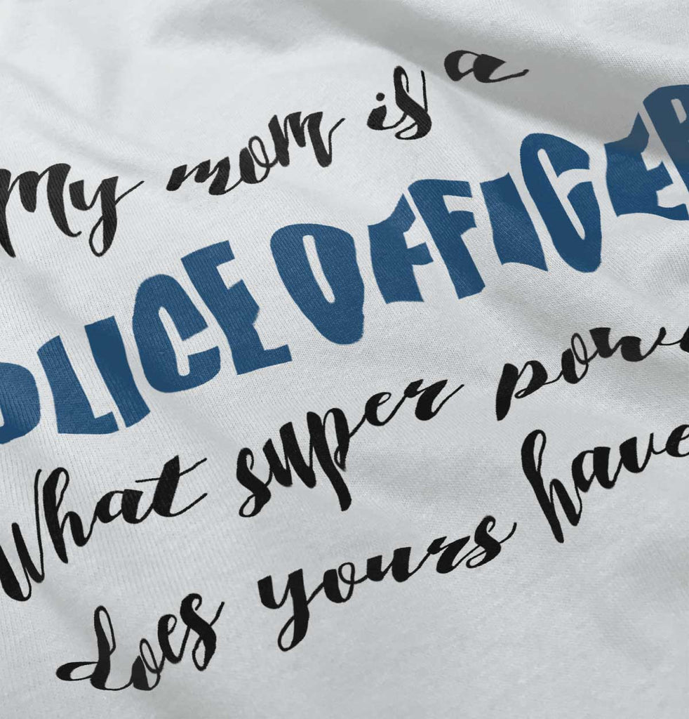 Mom Police Officer Infant Baby Bib-Direct To Garment Print-Brisco Baby