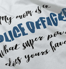 Mom Police Officer Infant Baby Bib-Direct To Garment Print-Brisco Baby