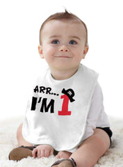 Arr I'm 1 Infant Baby Bib-Direct To Garment Print-Brisco Baby