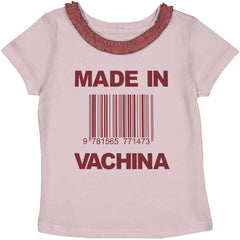 Made In Vachina Toddler Ruffled Trim T-Shirt-Direct To Garment Print-Brisco Baby