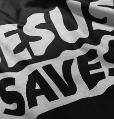 Jesus Saves Romper Bodysuit-Direct To Garment Print-Brisco Baby
