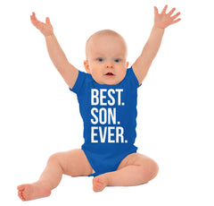 Best Son Ever Romper Bodysuit-Direct To Garment Print-Brisco Baby