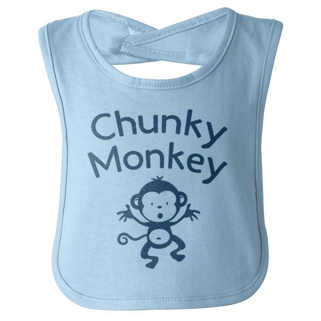 Chunky Monkey Infant Baby Bib-Direct To Garment Print-Brisco Baby