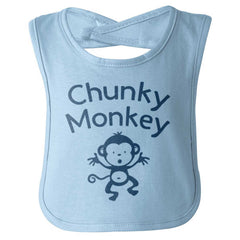 Chunky Monkey Infant Baby Bib-Direct To Garment Print-Brisco Baby