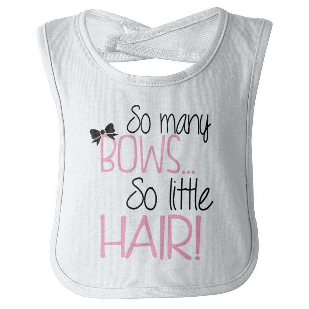 So Little Hair Infant Baby Bib-Direct To Garment Print-Brisco Baby