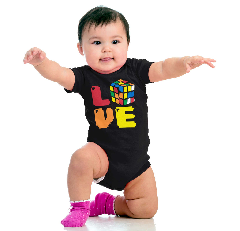 Rubik's Love Romper Bodysuit-Direct To Garment Print-Brisco Baby