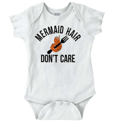 Mermaid Hair Romper Bodysuit-Direct To Garment Print-Brisco Baby