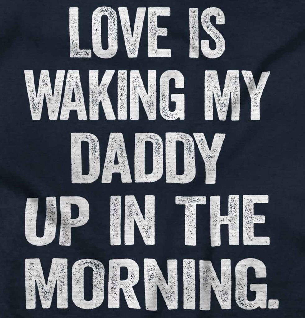 Waking Up Daddy Romper Bodysuit-Direct To Garment Print-Brisco Baby