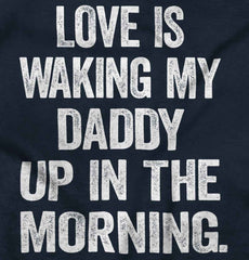 Waking Up Daddy Romper Bodysuit-Direct To Garment Print-Brisco Baby