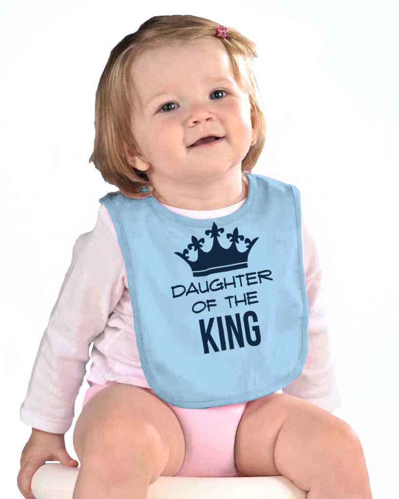King's Daughter Infant Baby Bib-Direct To Garment Print-Brisco Baby