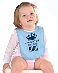 King's Daughter Infant Baby Bib-Direct To Garment Print-Brisco Baby