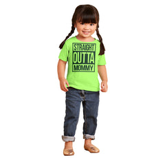 Straight Outta Mommy Infant Toddler T Shirt-Direct To Garment Print-Brisco Baby