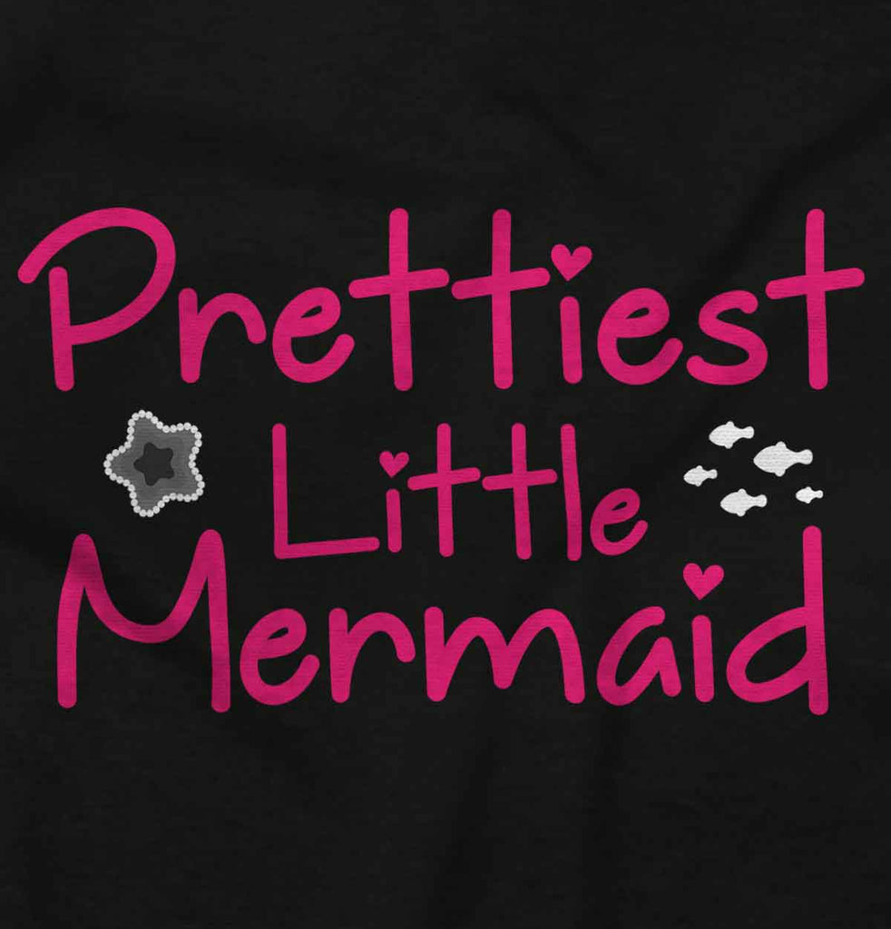 Prettiest Little Mermaid Infant Baby Bib-Direct To Garment Print-Brisco Baby