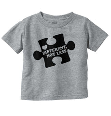 Different Not Less Infant Toddler T Shirt-Direct To Garment Print-Brisco Baby