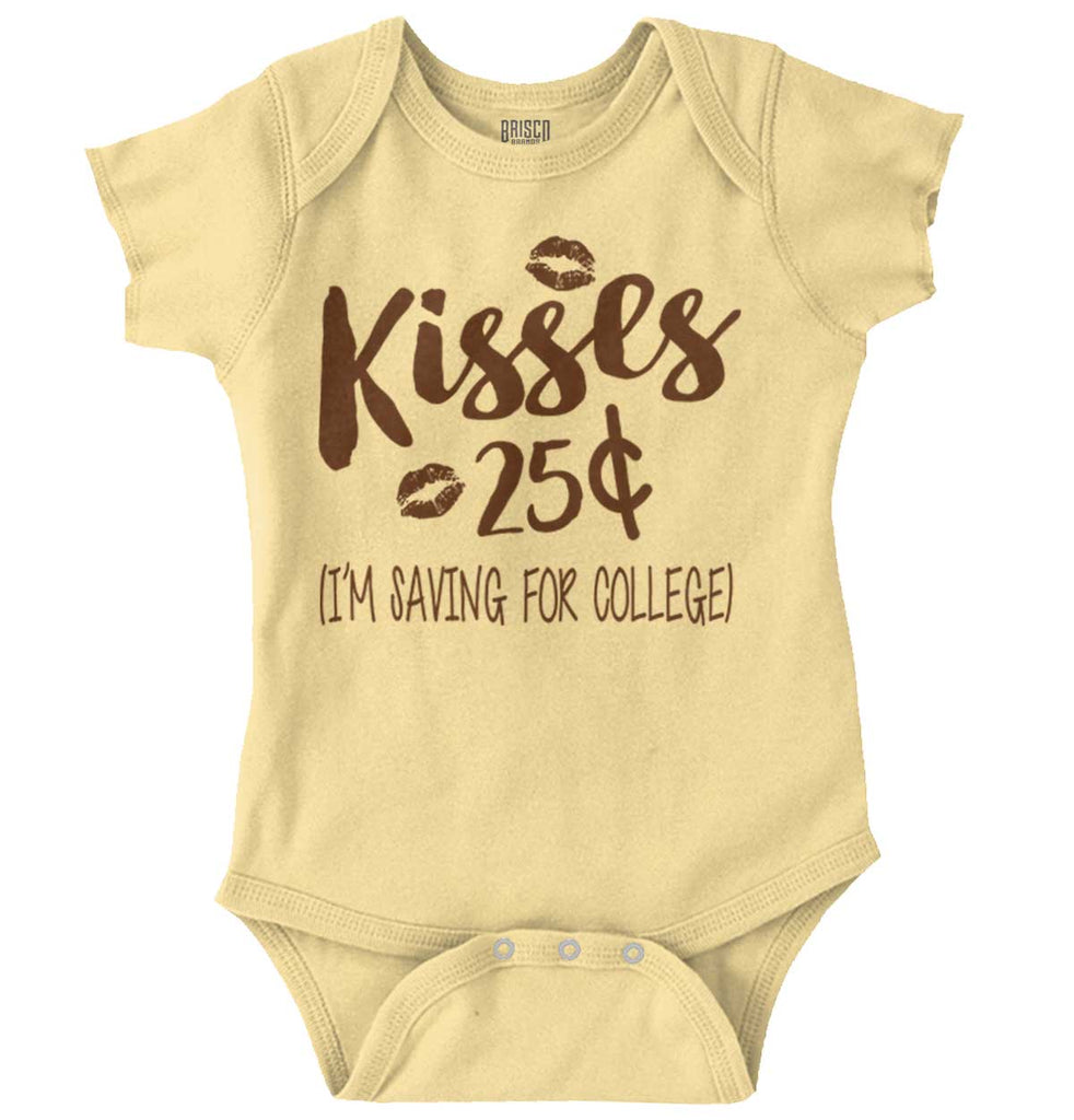 Kisses 25 Cents Romper Bodysuit-Direct To Garment Print-Brisco Baby