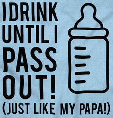 Drink Until I Pass Out Infant Baby Bib-Direct To Garment Print-Brisco Baby