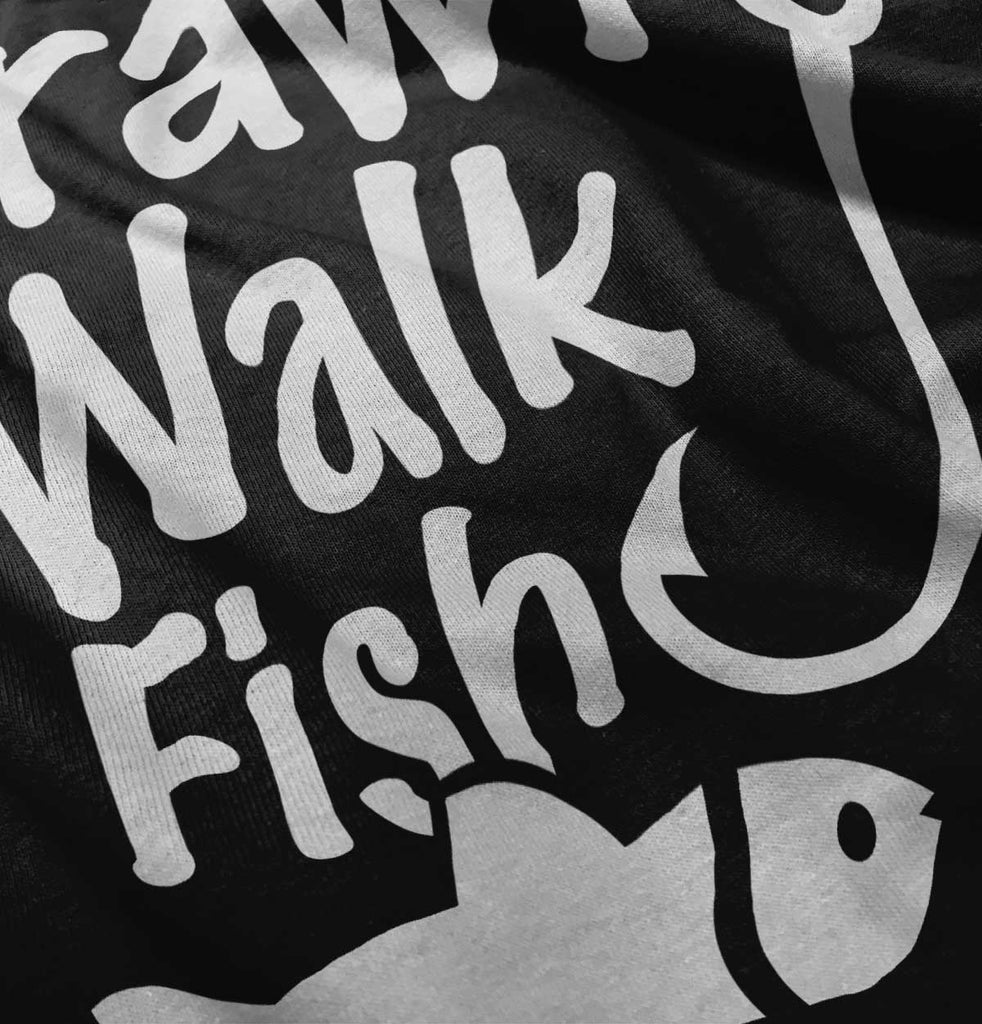 Crawl Walk Fish Romper Bodysuit-Direct To Garment Print-Brisco Baby